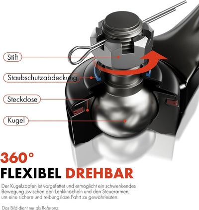 Frankberg 2x Querlenker Hinterachse Unten Kompatibel mit C-Max DM2 2007-2010 Focus DAW DBW 1998-2004