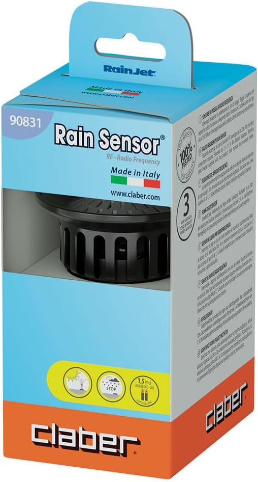 Claber Rain Sensor RF, Regensensor mit Funkbetrieb für Bewässerungscomputer