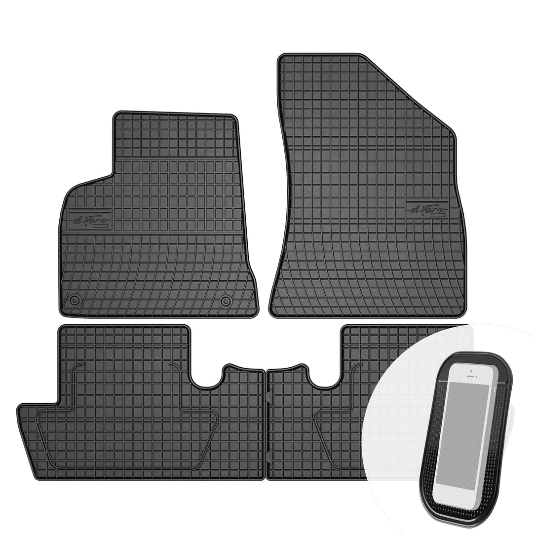 Gummimatten Auto Fussmatten Gummi Automatten Passgenau 4-teilig Set - passend für Peugeot 5008 1 201