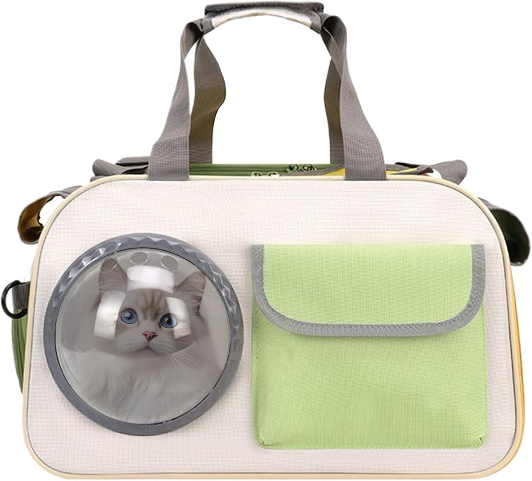 -Tragetasche für Katzen, Luftpolstertasche, atmungsaktiv, stossfest, für Flugzeug, Krankenhaus, Wand