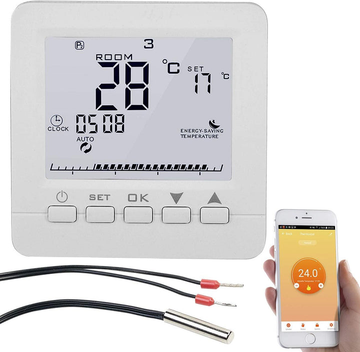 revolt Wandthermostat: 4er-Set WLAN-Thermostate für Fussbodenheizung, für Siri, Alexa &amp; GA (Raum The