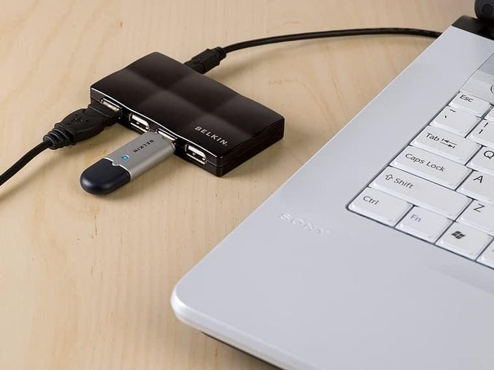 Belkin F5U701cwBLK USB 2.0 Hub mit 7 Ports, Schwarz USB-A, USB-A