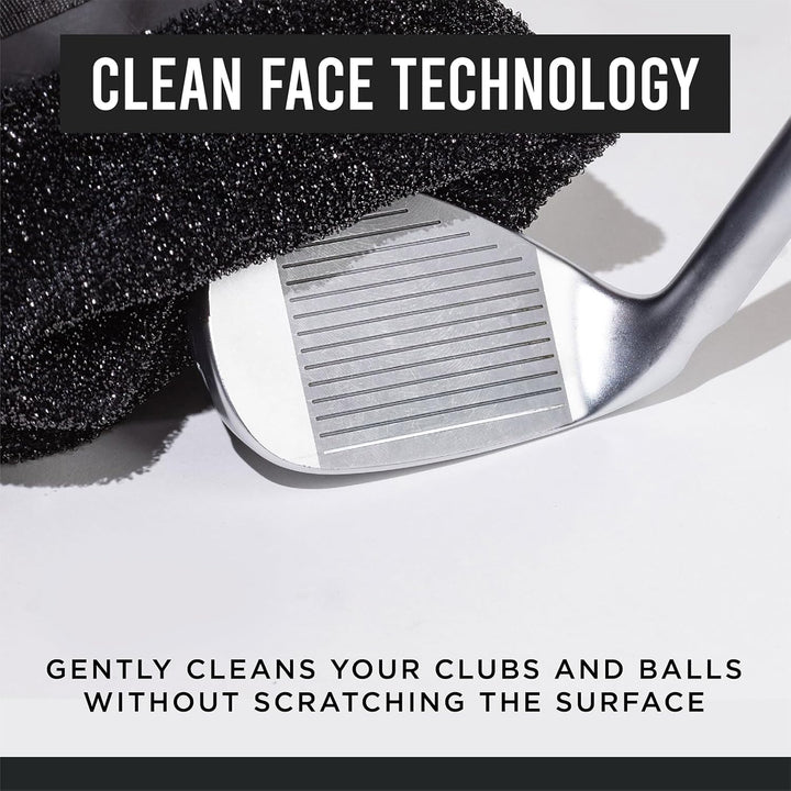 Club Scrub Reinigungsbeutel für Golfschläger und Golfbälle, wasserdichtes Innenfutter mit Clean-Face
