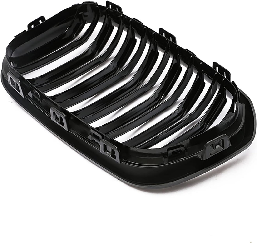 Gangying F20 Nieren Schwarz, Kühlergrille Passend für BMW 1er F20 F21 2015 2016 2017 2018 Facelift (