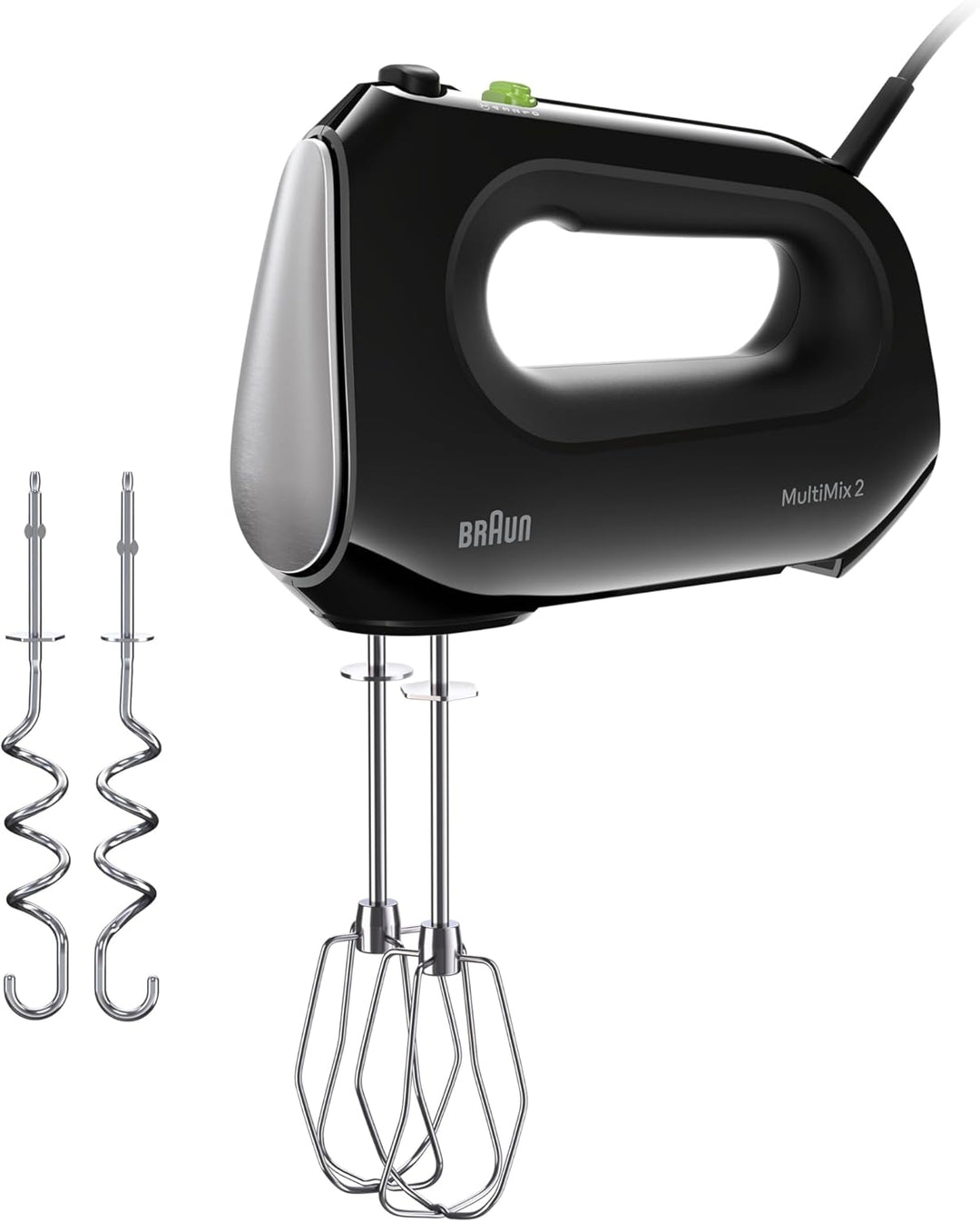 Braun Household MultiMix 2 HM2110BK Handmixer - Handrührgerät mit 4 Geschwindigkeitsstufen plus Turb