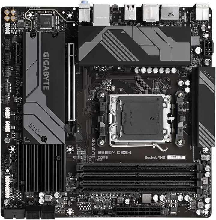 Gigabyte B650M DS3H Motherboard AMD B650 Socket AM5 Micro ATX
