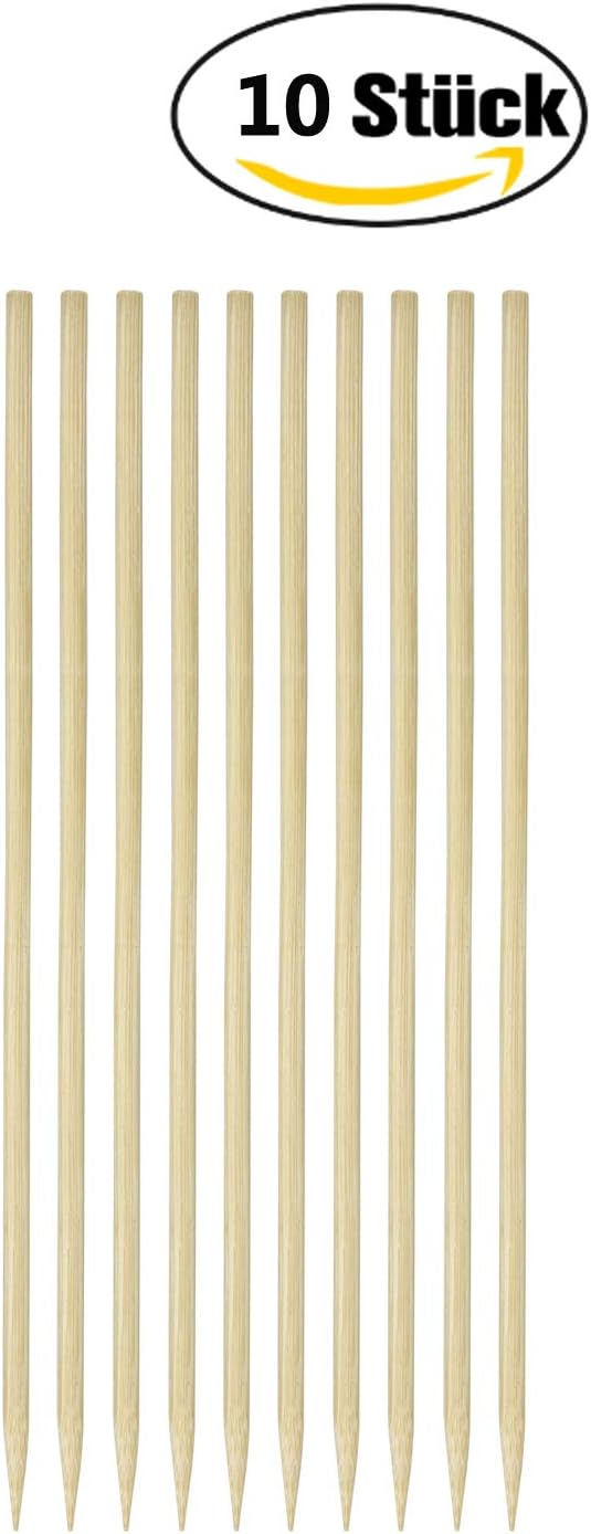 25 Deko-Eier Ostern [6 cm, Kunststoff] + 25 Aufhänger für Ostereier + 10 Schaschlik-Spiesse fürs Mar