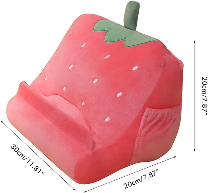 Roexboz Tablet Halter Kissen, Lesekissen, Leseständer, Obstkissenhalter, Plüschhalter für Bett Sofa