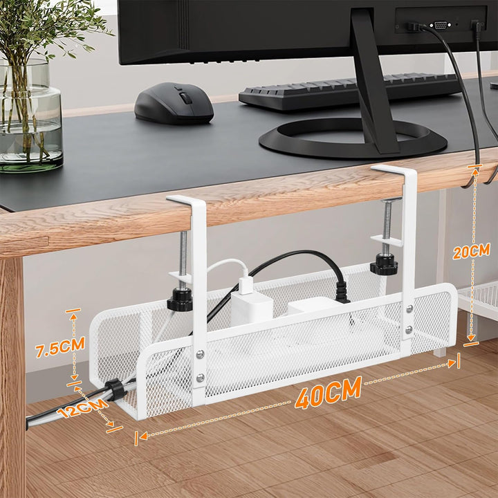Kabelkanal Schreibtisch Ohne Bohren, 2 Stück Kabelmanagement Schreibtisch Kabelhalter Kabel Organize