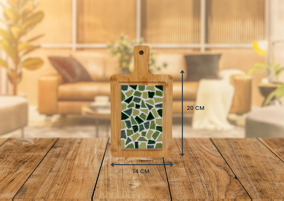 Little Creations mosaik Mini-Servierbrett Grün | DIY Bastelset Erwachsene | Gestalte deine eigene Se