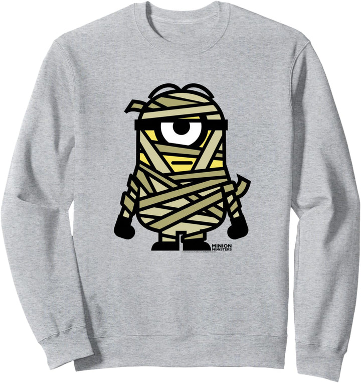 Despicable Me Minions Stuart Halloween Mummy Cartoon Sweatshirt