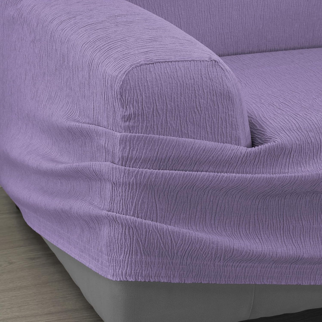 Martina Home Emilia Elastischer Sofabezug für 4-Sitzer, Lila, 220 bis 260 cm breit 4 Sitzer Lila, 4