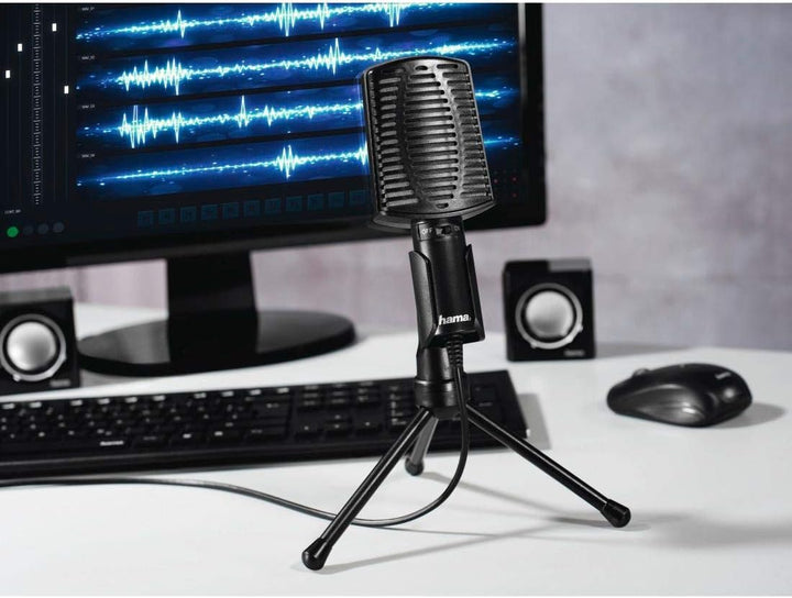 Hama MIC-USB Allround PC-Mikrofon Schwarz Kabelgebunden 139906, MIC-USB Allround
