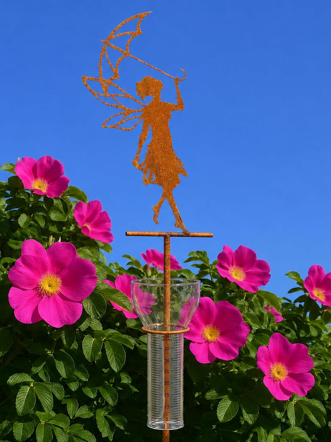 Pommerntraum ® | Regenmesser Meisenknödelhalter Niederschlagsmesser Pluviometer Wetterstation Edelro