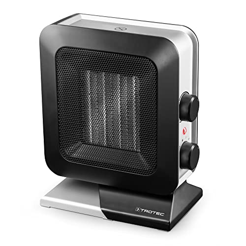 TROTEC Keramik Heizlüfter TFC 13 E – Heizleistung 700 W / 1400 W – Elektroheizung mit Thermostat, Ra