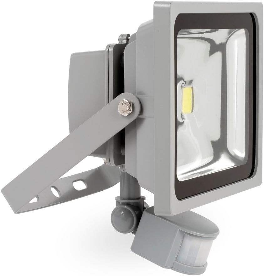 LED-Strahler 30 Watt mit Infrarot-Bewegungsmelder Flutlicht Baustrahler Scheinwerfer Strahler - POWL