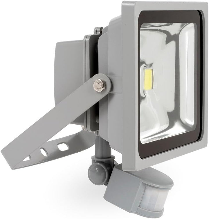 LED-Strahler 30 Watt mit Infrarot-Bewegungsmelder Flutlicht Baustrahler Scheinwerfer Strahler - POWL
