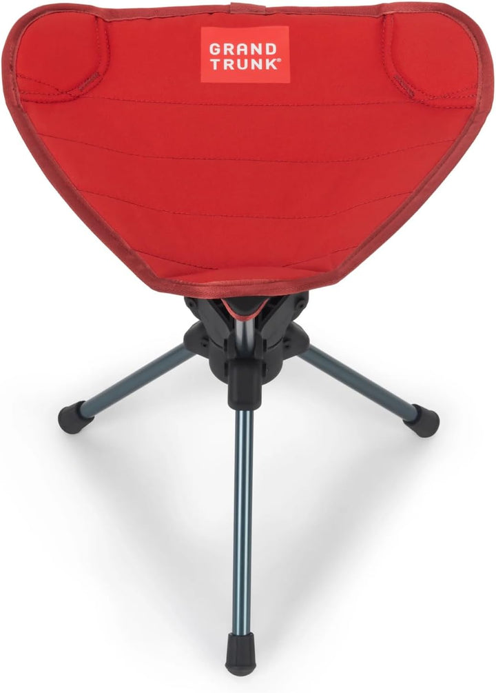 GRAND TRUNK Kompass 360° Hocker | Tonrot | Tragbarer Drehhocker | Tragetasche im Lieferumfang enthal