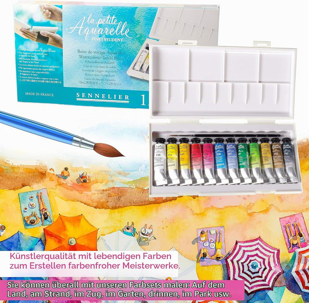 Sennelier La Petite Aquarelle 12 10Ml Tubes
