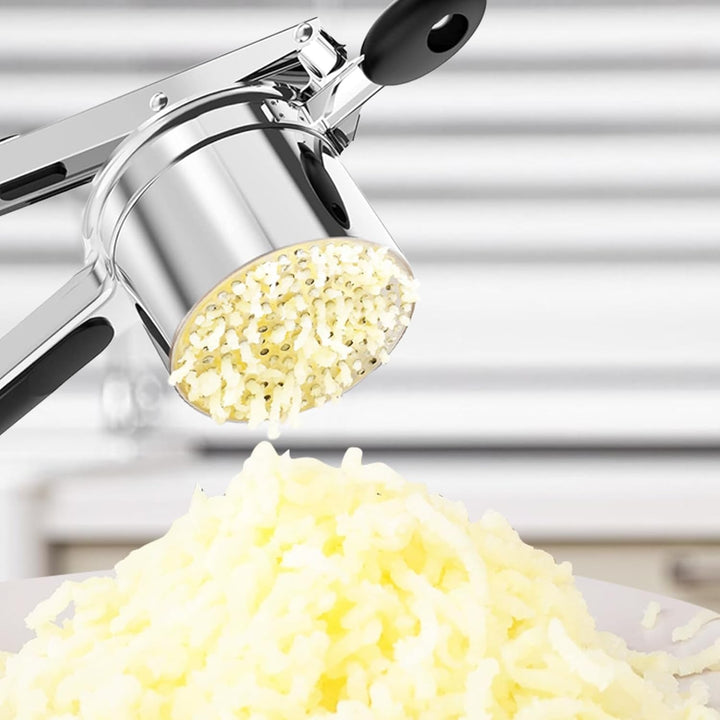 Kartoffelpresse, grosse, robuste Kartoffelpresse aus Edelstahl, 425 ML, zum Stampfen und Pressen von
