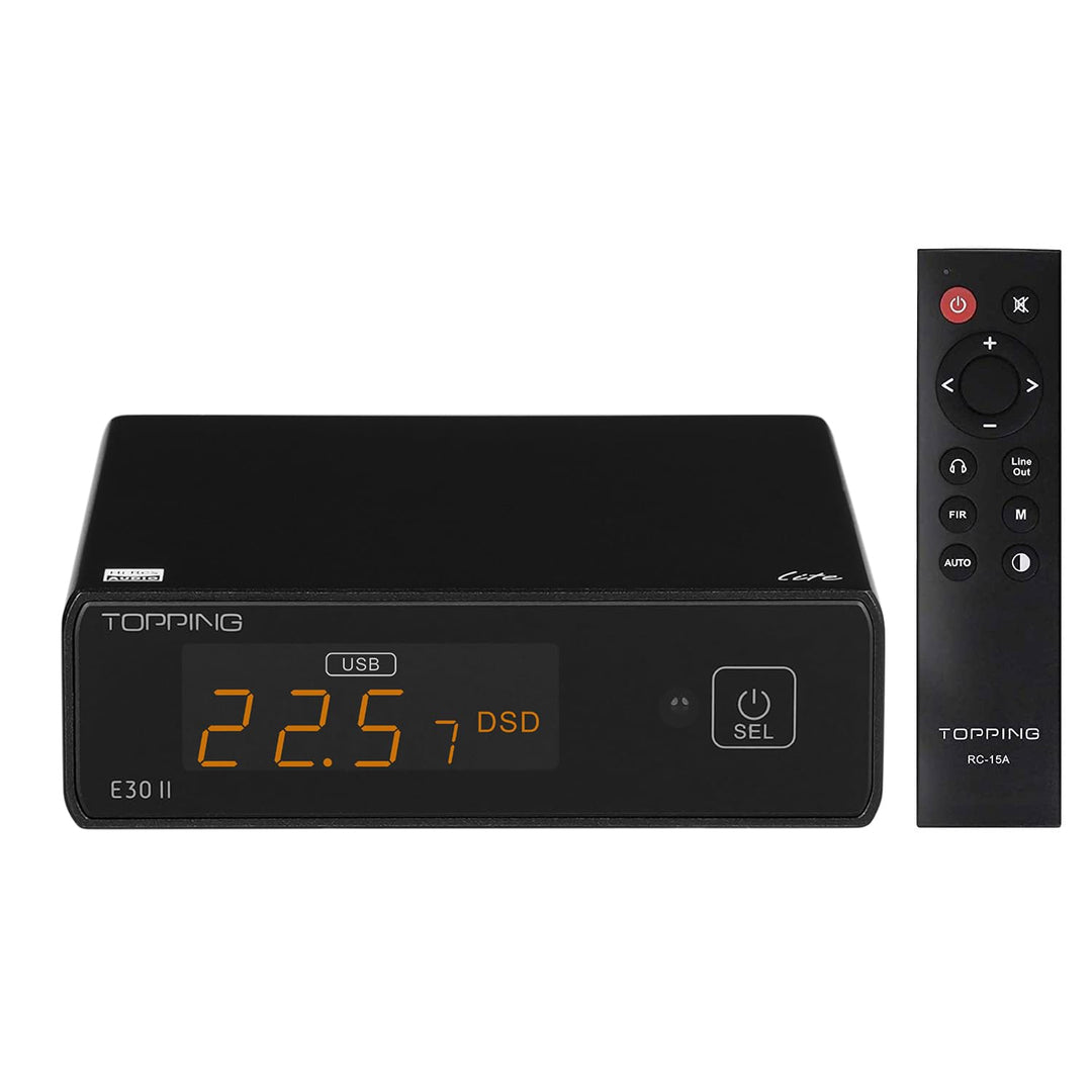 Topping E30 II lite DAC-Vorverstärker – AK4493S Hi-Res XMOS XU208 DAC 32 Bit/768 kHz DSD512 DSD Dire