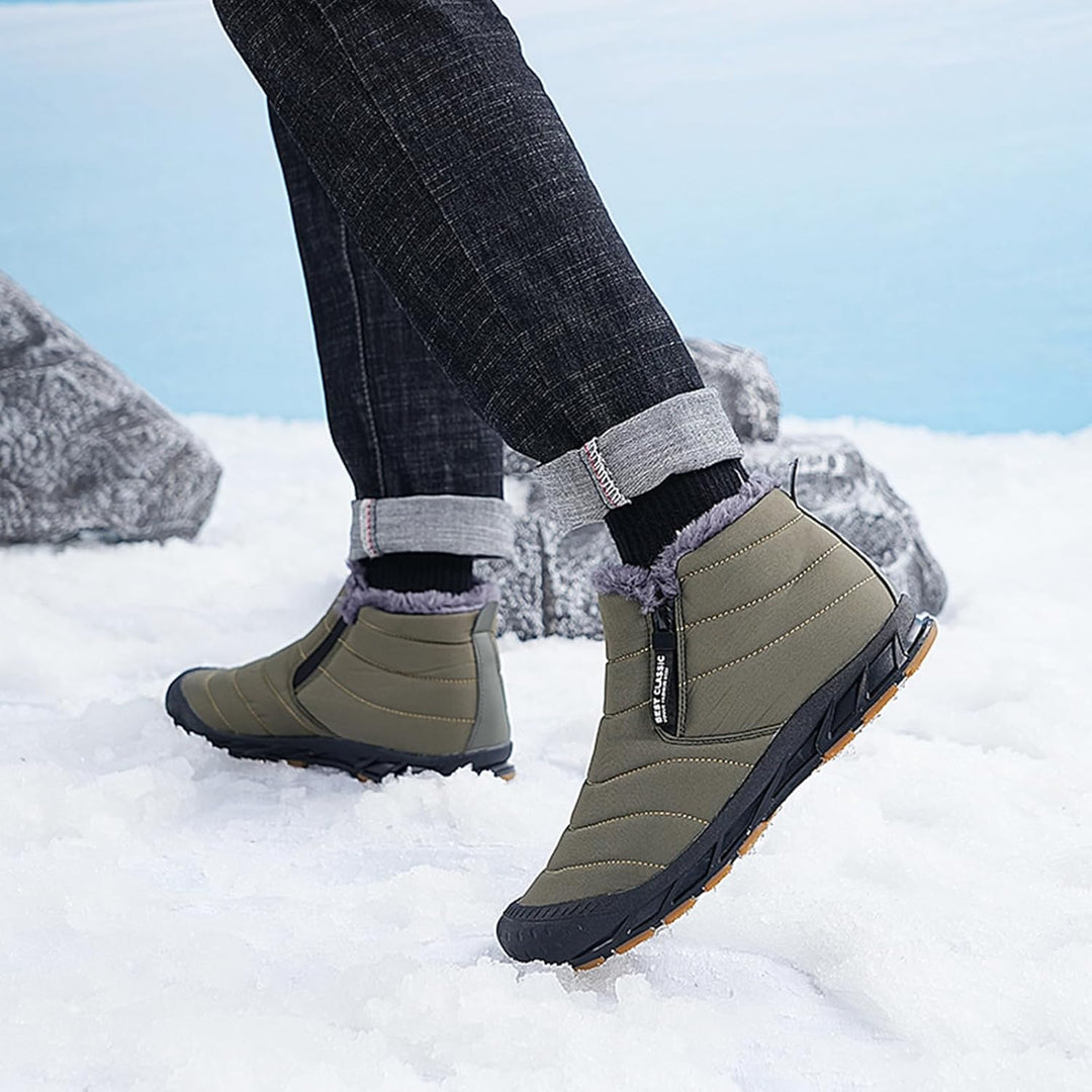 AONETIGER Winterschuhe Herren Damen Gefüttert Winterstiefel Wasserdicht Schneestiefel Warme Bequem S