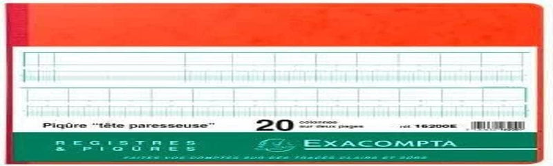 EXACOMPTA Gesch‰ftsbuch mit Kopfleiste, 20 Spalten VE = 1