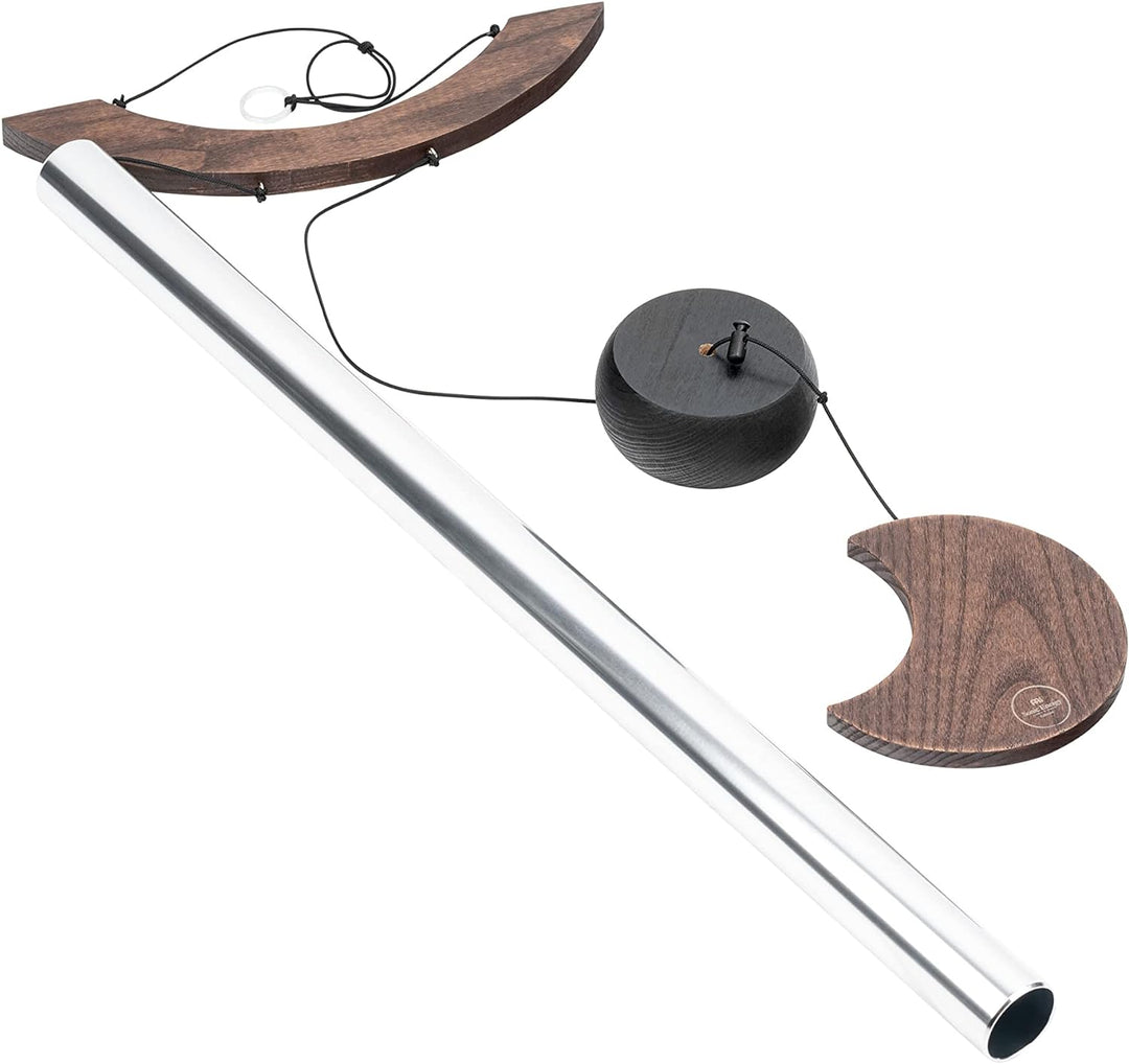 Sonic Energy Moon Meditation Chime – Windspiel mit 1 Klangstab (432 Hz) – für Garten u. Entspannung