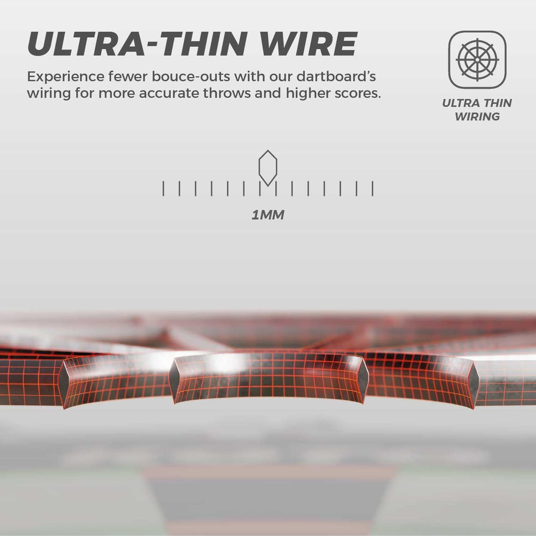 KOTO - King Pro + Dartbord Surround, Hochwertiger Dart Surround für alle Dartscheiben, Dart Auffamgr