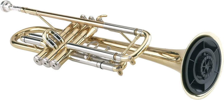 K&M 15213 Trompetenständer 5-Fuss + keepdrum Notenschlüssel Anhänger