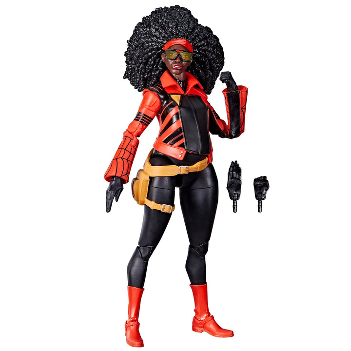 Spider-Man Marvel Legends Series Across The Verse (Part One) 15 cm grosse Jessica Drew Figur, 2 Acce