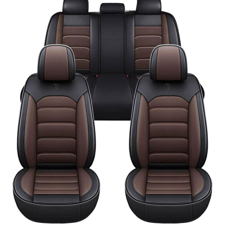 Auto Sitzbezüge Set für Mini Clubman R55, 5 Stück Sitzbezug Auto Set Rücksitz Leder Vordersitze Atmu