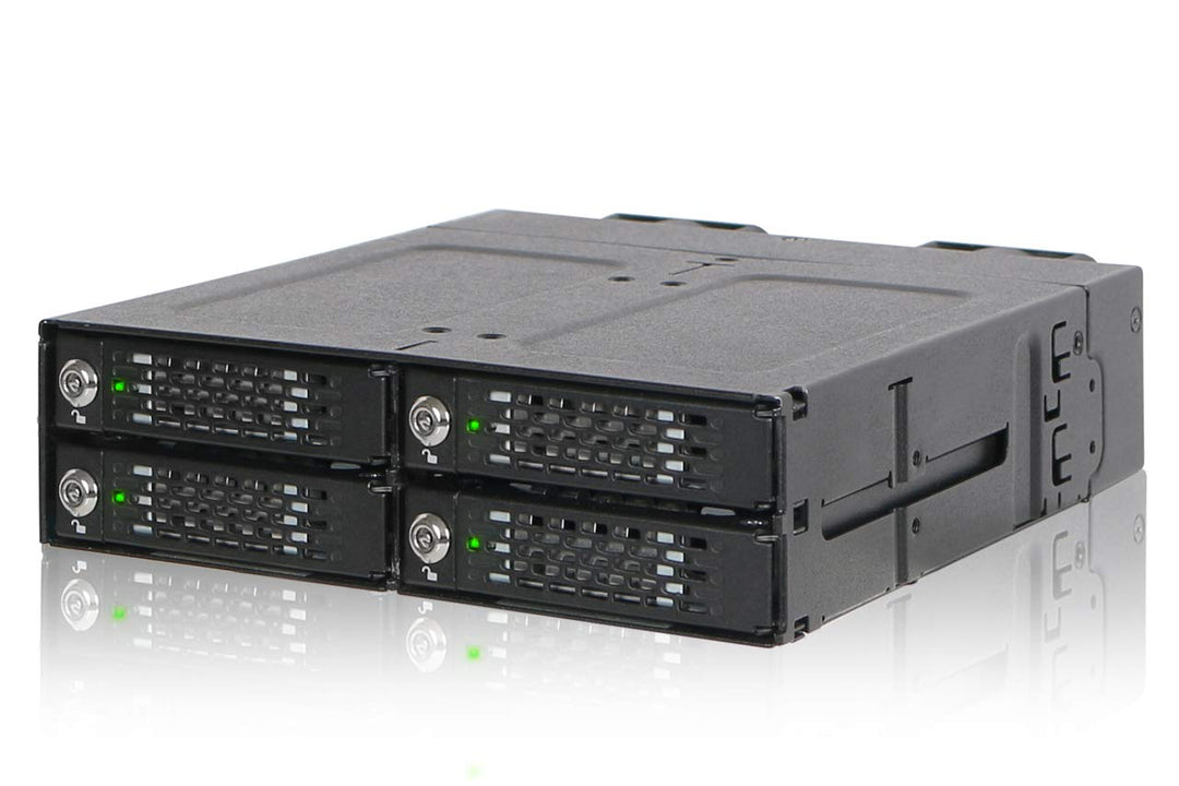 ICY DOCK 4X M.2 NVMe PCIe 4.0 SSD zu 4X MiniSAS HD (SFF-8643) Wechselrahmen - ToughArmor MB720M2K-B