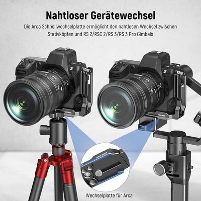 NEEWER Z8 L Platte kompatibel mit Nikon Z 8 Kamera, ausziehbare Aluminium Seitenplatte und Verdrehun