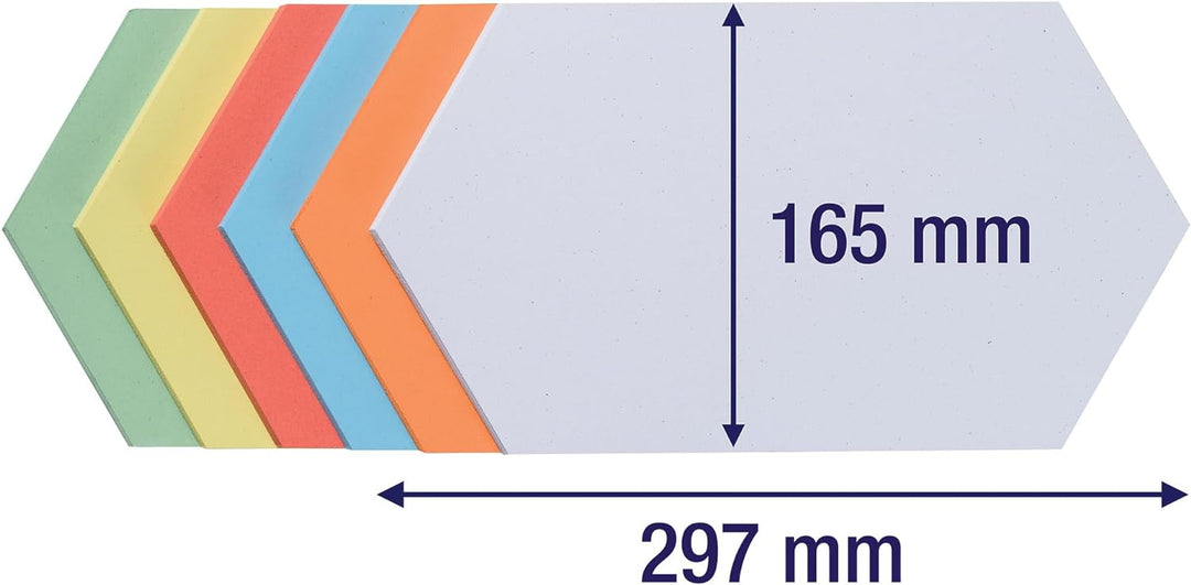 FRANKEN Moderationskarten Königswabe, 297 x 165 mm, sortiert, 500 Stück, farblich sortiert, UMZ 1730