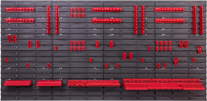 botle Lagersystem Wandregal 158x78 cm, Werkzeughalterungen, Schüttenregal Sichtlagerkästen, Extra St