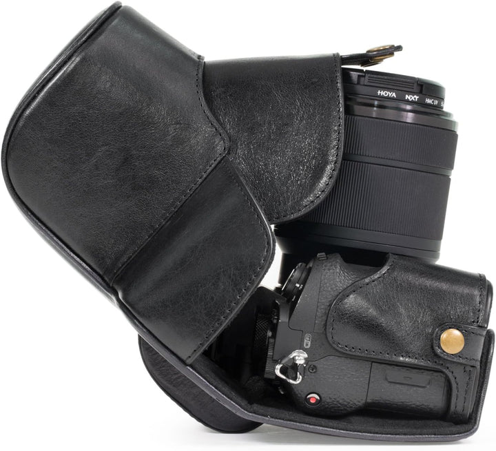 MegaGear Sony Alpha A7S II, A7R II, A7 II (28-70mm) Ever Ready Echtleder Kamera-Case mit Trageriemen