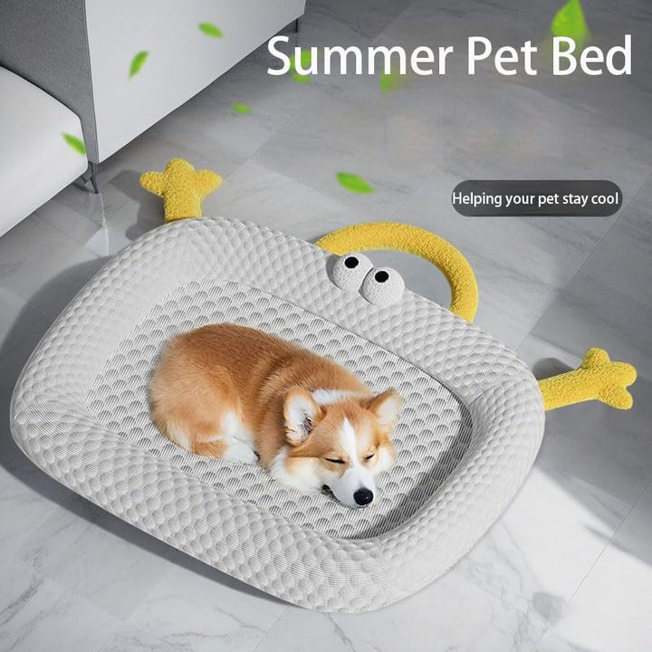 Marchul Katzenbettmatte, Kühlende Hundebettmatte, 50 x 40 cm Sommer Kühlmatte aus Ice Silk für Katze