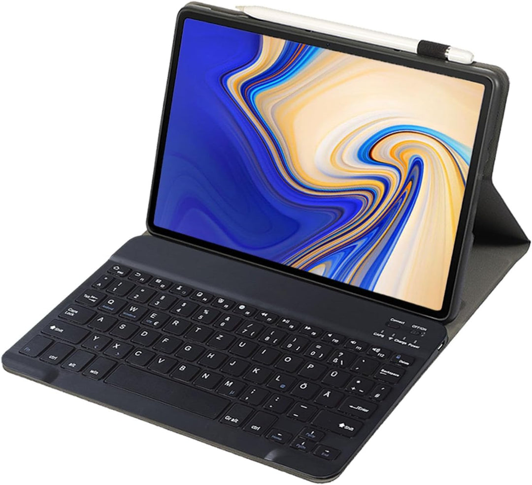 Tastatur Hülle für Samsung Galaxy Tab S4 10,5" Hülle mit Tastatur Magnetische Abnehmbare Deutsches Q