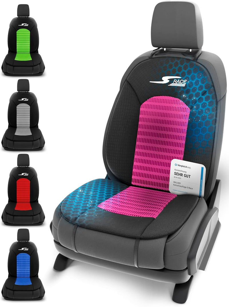 Walser Car Comfort Auto-Sitzauflage S-Race, Auszeichnung Sehr Gut* Autositzauflage, Sitzkissen-PKW,