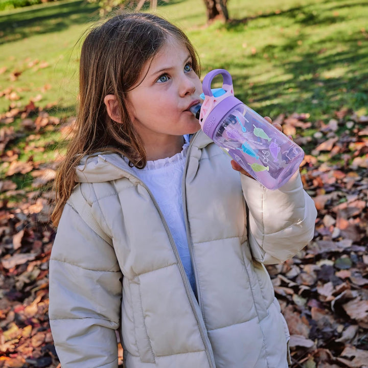 Contigo Kinder Trinkflasche Easy Clean Autospout mit Strohhalm | 100% auslaufsicher | BPA-freie robu