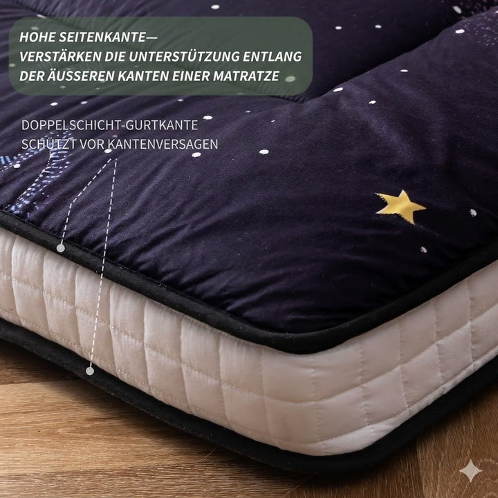 MAXYOYO Futon Matratze, Gepolsterte Japanische Bodenmatratze Gesteppte Bett Matratzenauflage, Extra
