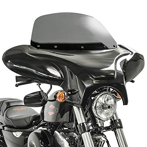 Batwing Windschild für Honda Shadow VT 125 C Verkleidung rauchgrau
