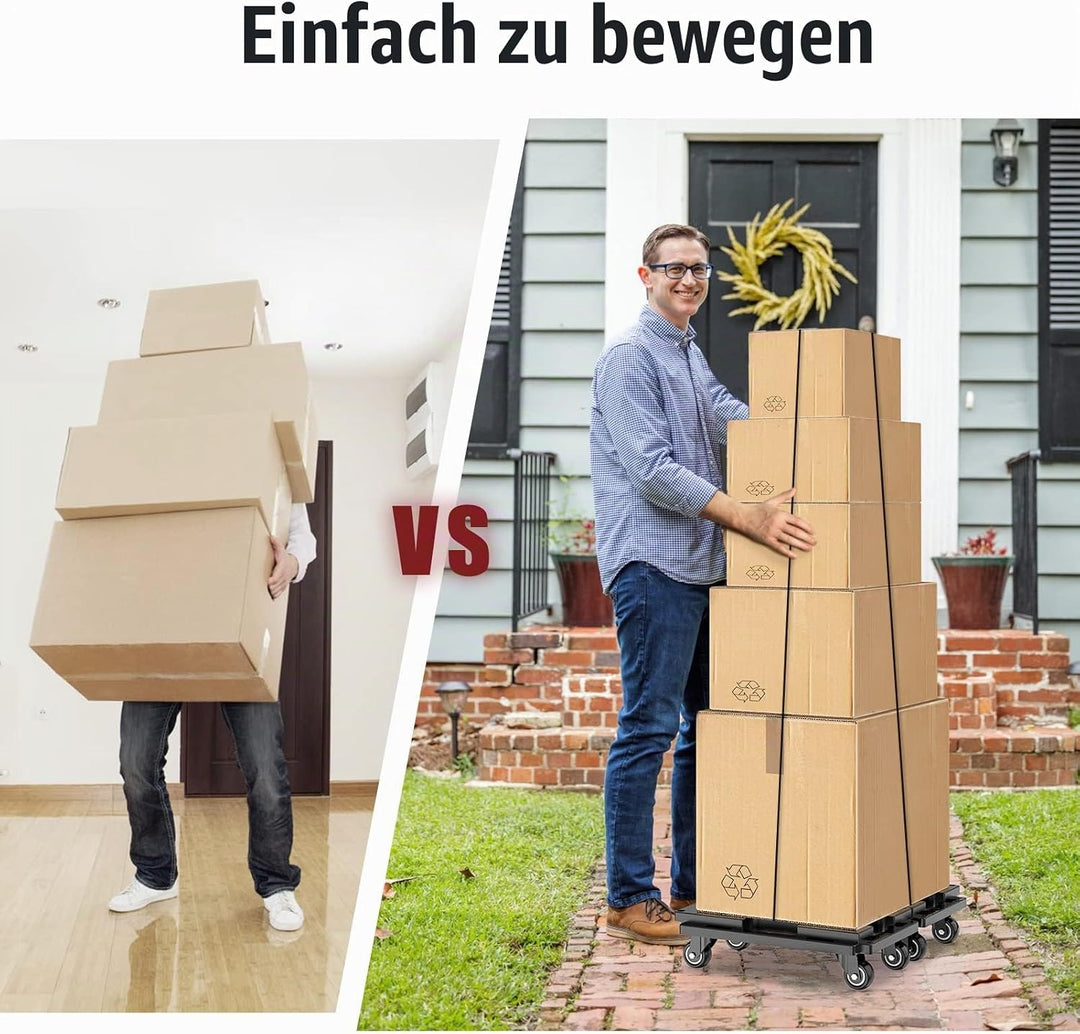 SOLEJAZZ Transportroller Set, 800kg Tragkraft, MöBeltransportwagen Koppelbar, Umzugshelfer MöBeltran