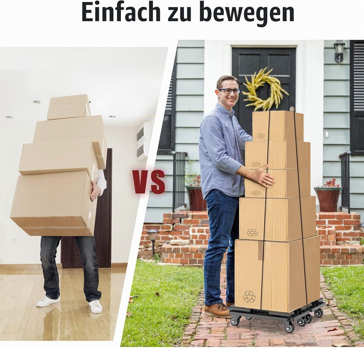 SOLEJAZZ Transportroller Set, 800kg Tragkraft, MöBeltransportwagen Koppelbar, Umzugshelfer MöBeltran