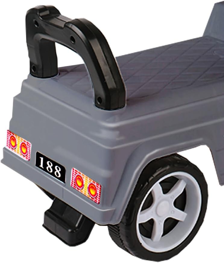 Rutschauto für Kinder, mit Hupe und Staufach, mit Hupe, Stauraum unter dem Sitz, Rutschfläche für Kl