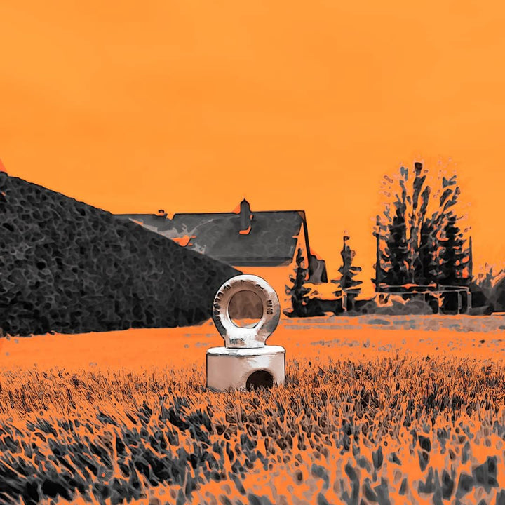 Maxerio 80 cm Core Schraubfundament 2er Set; Ø 60 x 2; M12, 2er Set