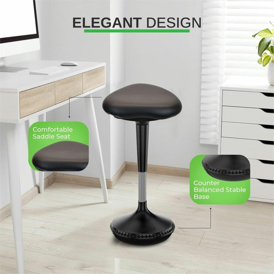 WOBBLE Hocker Stehtisch Schreibtisch Balance Stuhl für aktives Sitzen. Hoher ergonomischer Sitzständ