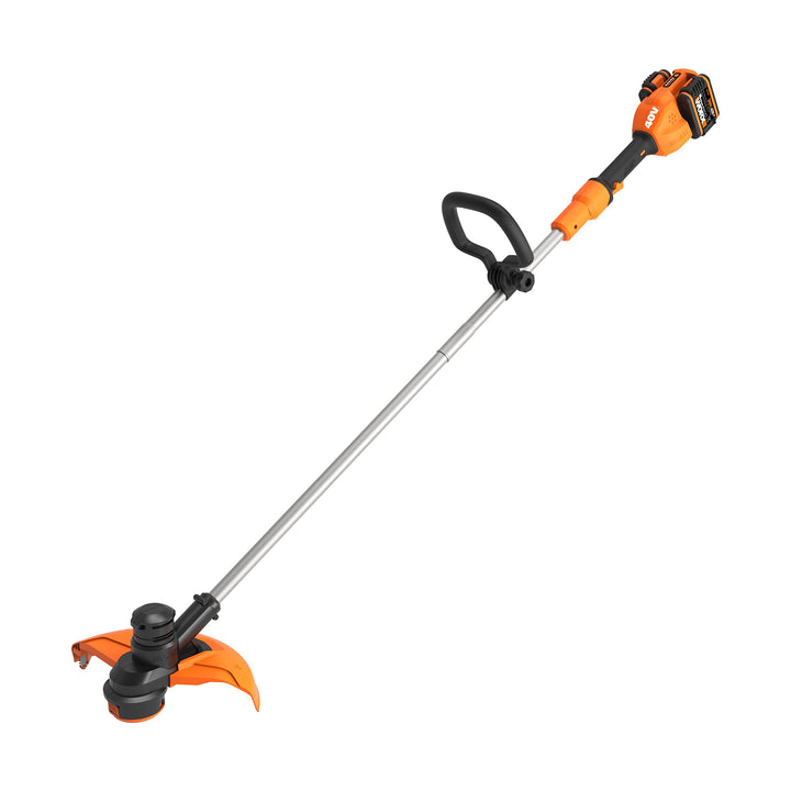 WORX WG183E Rasentrimmer 40 V (2 x 20 V) - Doppelfaden & Doppelleistung - Schnittdurchmesser 33 cm -