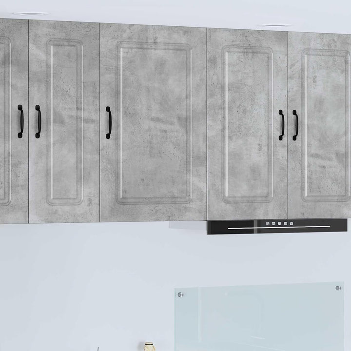 vidaXL Geschirrspülerfront Kalmar Beton Grau 50 x 31 x 80 cm, Eleganter moderner Küchenregal, grosse